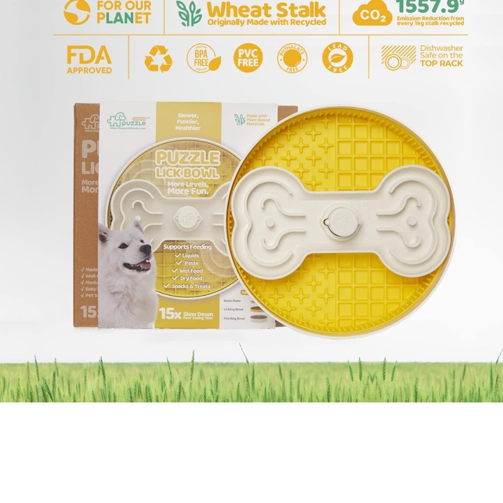 Dog Puzzle Lick Bowl